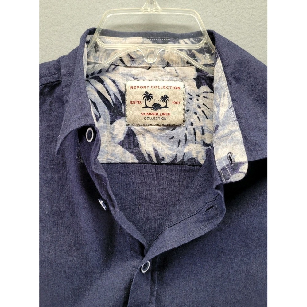 Report Collection Resort Linen Blend‎ Womens Size Large Classic Minimalist